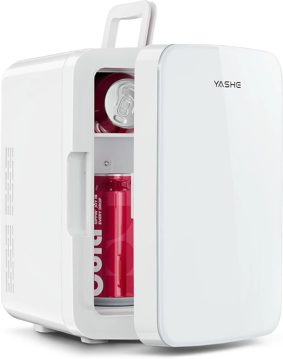 Réfrigérateur CA/12 YASHE Mini, capacité 10 litres, tension 110 V CA, tension 12 V CC, 12 canettes, pour chambre à coucher, bureau, modèle CA