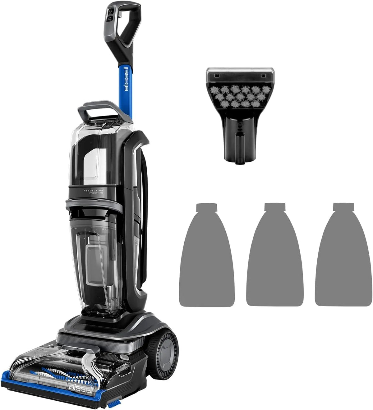 Canapé 3670N, BISSELL Revolution HydroSteam, Shampouineuse avec Technologie HydroSteam, Nettoyeur Tissu, Moteur Puissant de 1300W, Nettoyeur Vapeur