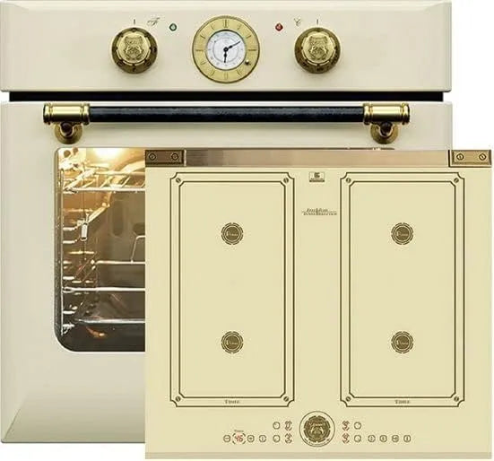 Four EH 6432 KCT 6745 Ensemble de cuisine, capacité 68 L, 10 fonctions+plaque de cuisson à induction 60 cm, encastrable autarcique ElfBE Eco ElfAD