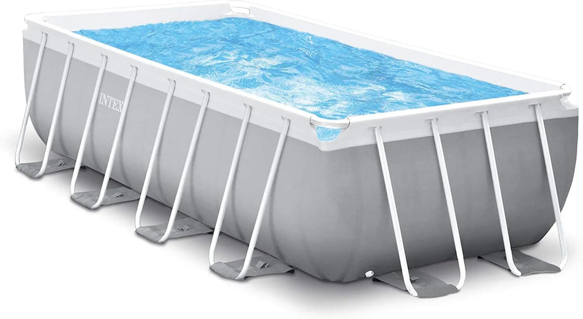 Intex, 4M x 2M x 1.22M Prism Frame Rectangular Pool Set