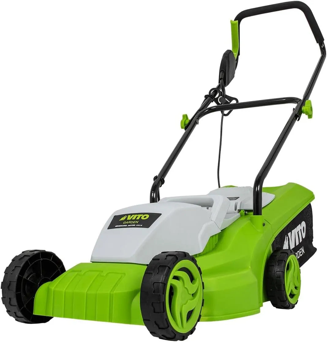 Tondeuse VITO, Moteur Induction Largeur de Coupe 320mm 3 Hauteurs de Coupe 25-65 mm Bac 30L, électrique 1200W