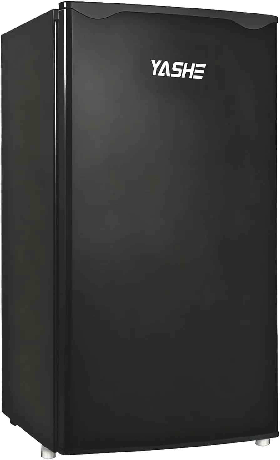 Congélateur, Porte-Bouteilles Intégré Compact, Silencieux, Thermostat Réglable, Bureau, finition noire, YASHE 92L Petit Frigo avec, Énergétique