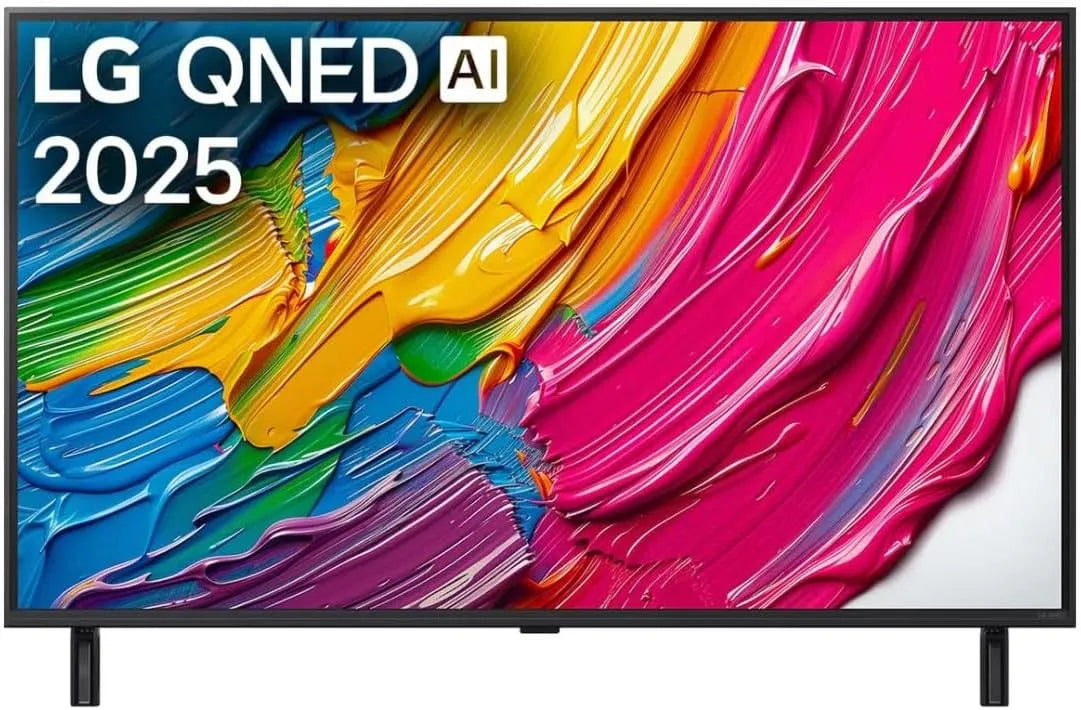 LG téléviseur QNED80, AI, 2025, 43' QNED UHD 4K finition noire, 43QNED80A6A