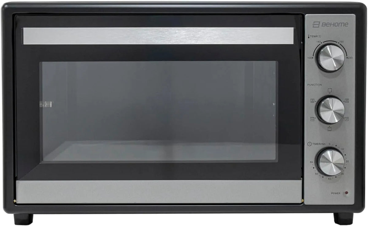 Four électrique BEHOME, grand four avec rôtisserie, température 230°, gril, avec dou, Four d'extérieur ventilé, capacité 70 litres, 60'