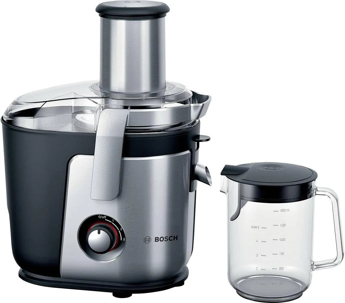 Bosch modèle, CentrifugeuseBosch Centrifugeuse MES4010, CentrifugeuseBosch Centrifugeuse, 1200 W, finition argentée VitaJuice 4, Aluminium