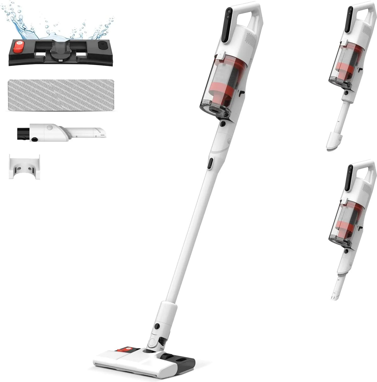 Aspirateur sans fil DEM-T20W Deerma, 2 en 1, Aspire et Lave avec 180W de Puissance, Design Léger, Filtre HEPA