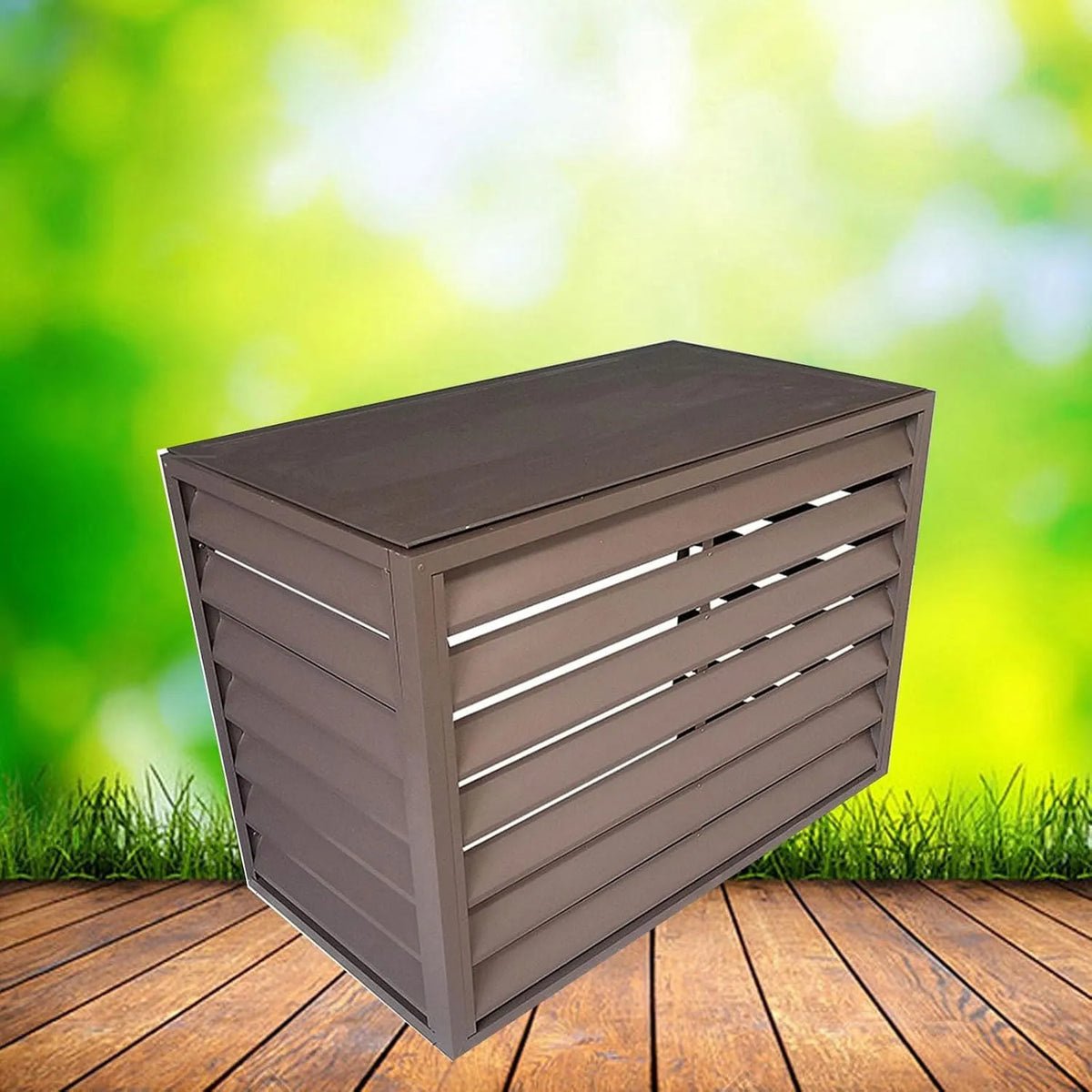 Climatiseur Générique Cache, et Cache-Pompe à Chaleur en Aluminium, Applicable à l'unité extéri, Cache Split, Cache-radiateur de