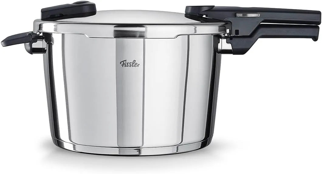 Modèle Autocuiseur Xxin-shiyifb-176 Fissler Vitaquick, largeur 26 cm, Fabrication En Allemagne, finition argentéeé, capacité 8 l, 2 Niveaux De Cuisson