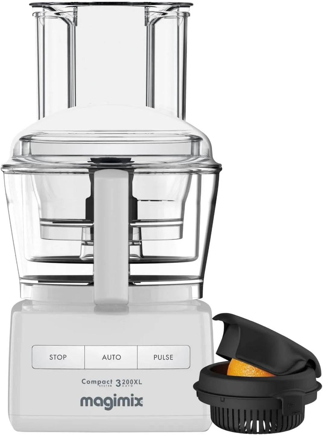 Robot de cuisine 3200 Magimix, multifonction Bol 2.6L plus Presse Agrumes, Blender- Moteur Professionnel Silencieux- Fabriqué en France, Hachoir