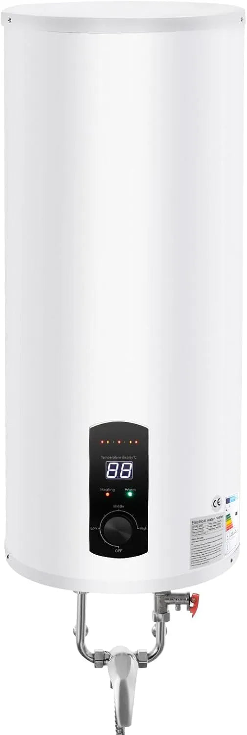 Chauffe-eau électrique, 50/80/100/120 litres, température max 75 °C, mural 2000 W, tension 220 V, réservoir en acier émaillé, vertical