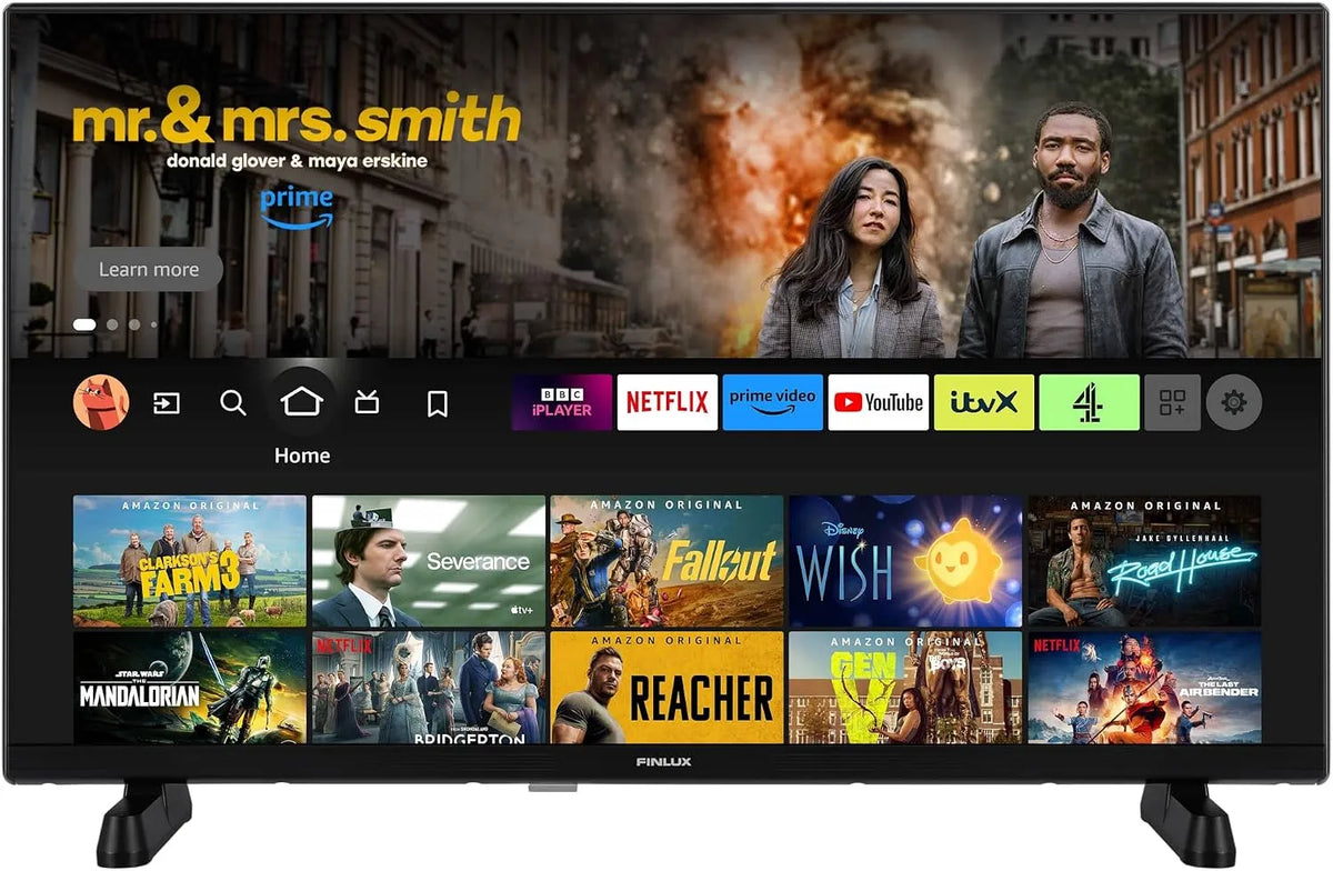 Modèle HD Ready MH24F HDR10 Finlux, Smart, Fire TV, Freeview Play, Netflix, Youtube, Prime Video, Disney+, Now TV
