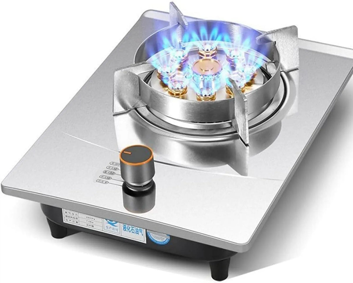 Cuisinière à gaz, 7. 0kw Neuf Brûleur De Cavité De Feu, Poêle À Gaz Unique Intégrée, Color: B, Size: LPG