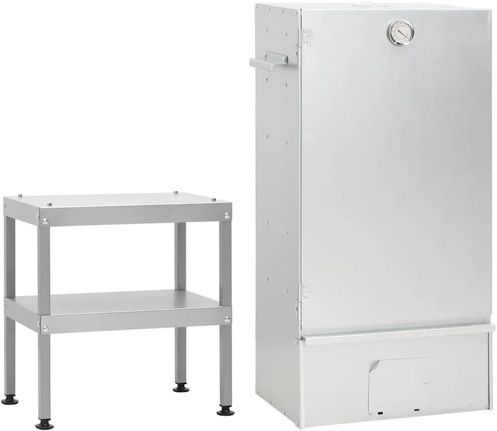 Fumoir, à Four à Barbecue avec Table Acier galvanisé Cabinet de Fumage pour Fumer, Viande, Poisson, Fromage -D