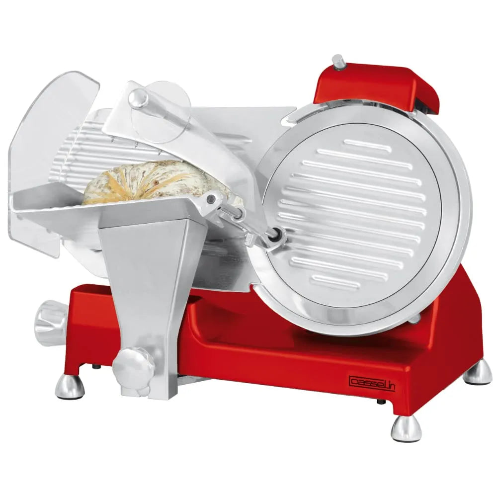 Trancheuse CTJ250BR Casselin, Rouge, à jambon Ø 250 mm