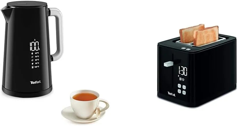 Tefal bouilloire électrique, capacité 1.7 L, 2 fentes extra larges, Thermostat réglable 7 positions, électrique sans fil