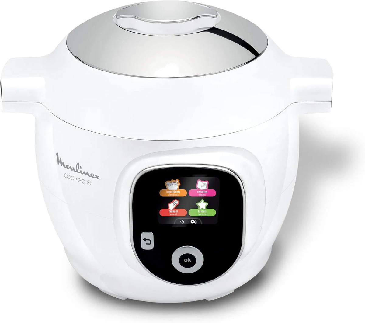 Moulinex modèle, Cookeo Multicuiseur intelligent 6L CE854110, 80 recettes intégrées, 15 ans réparabilité, Ecran intuitif, Application MyMoulinex