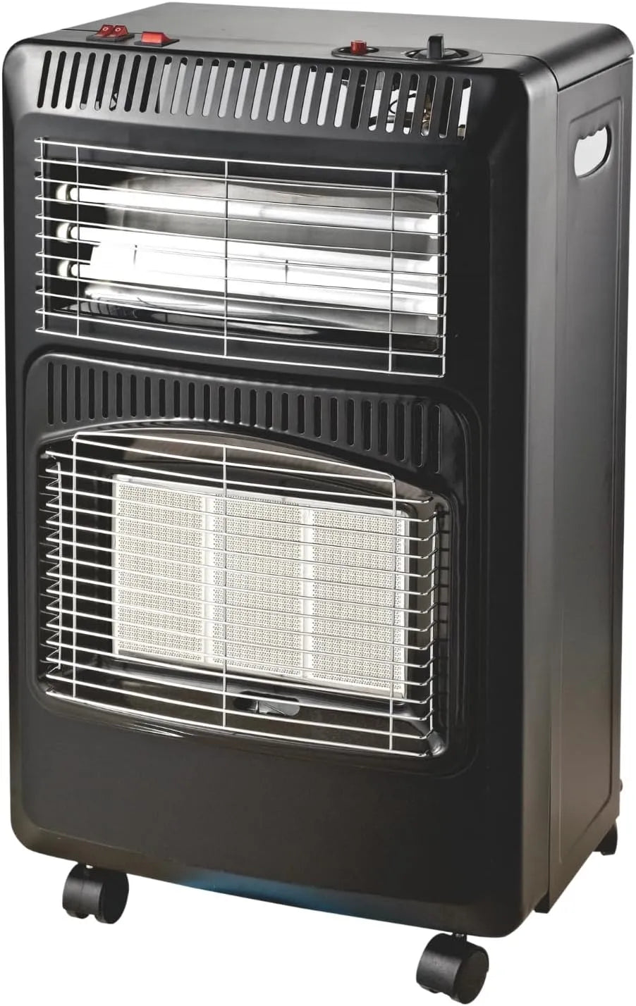 Ventilateur, puissance 4,2 kW, chauffage d'appoint gaz pliable avec 3 brûleurs infrarouges, pour pièces 20-80 m², HOME It Chauffage gaz intérieur