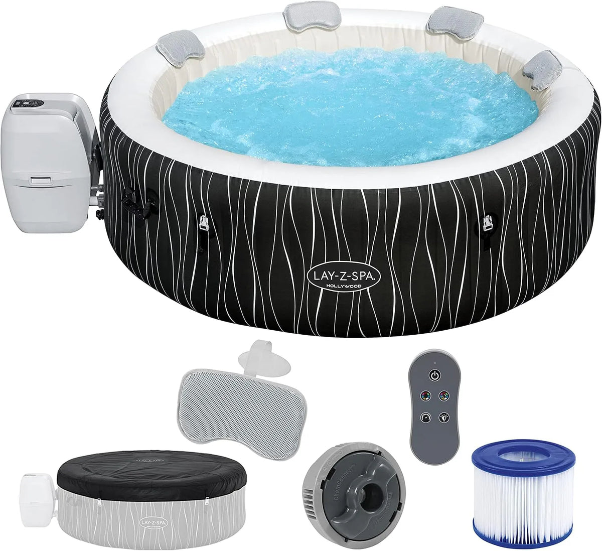 Bestway LAY-Z-SPA Hollywood Airjet 196 x 66 cm, 4-6 personnes