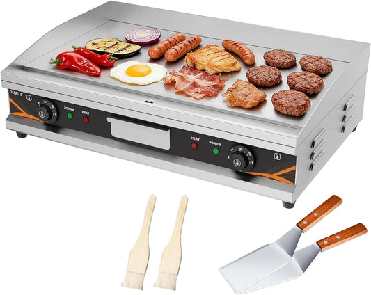 Plaque de cuisson, Double Prises 4400W, Température Réglable 50-300 °C