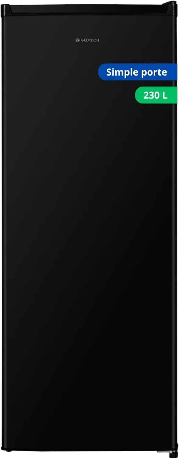 Modèle simple porte Black GSP230BL GEDTECH Refrigerateur, capacité 230L
