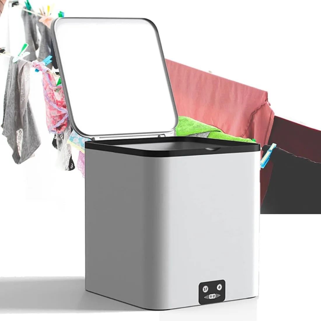 Sèche-linge, Mini machine à laver 4,5 L pour appartement, Generic Laveuse à turbine à ultrasons compacte et électrique, dortoir, camping