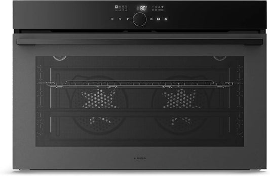 Klarstein four, Velaire Encastrable 90 cm, 16 Modes, capacité 127L, Classe Énergétique A, Chaleur Tournante, Nettoyage Facile, Minuterie