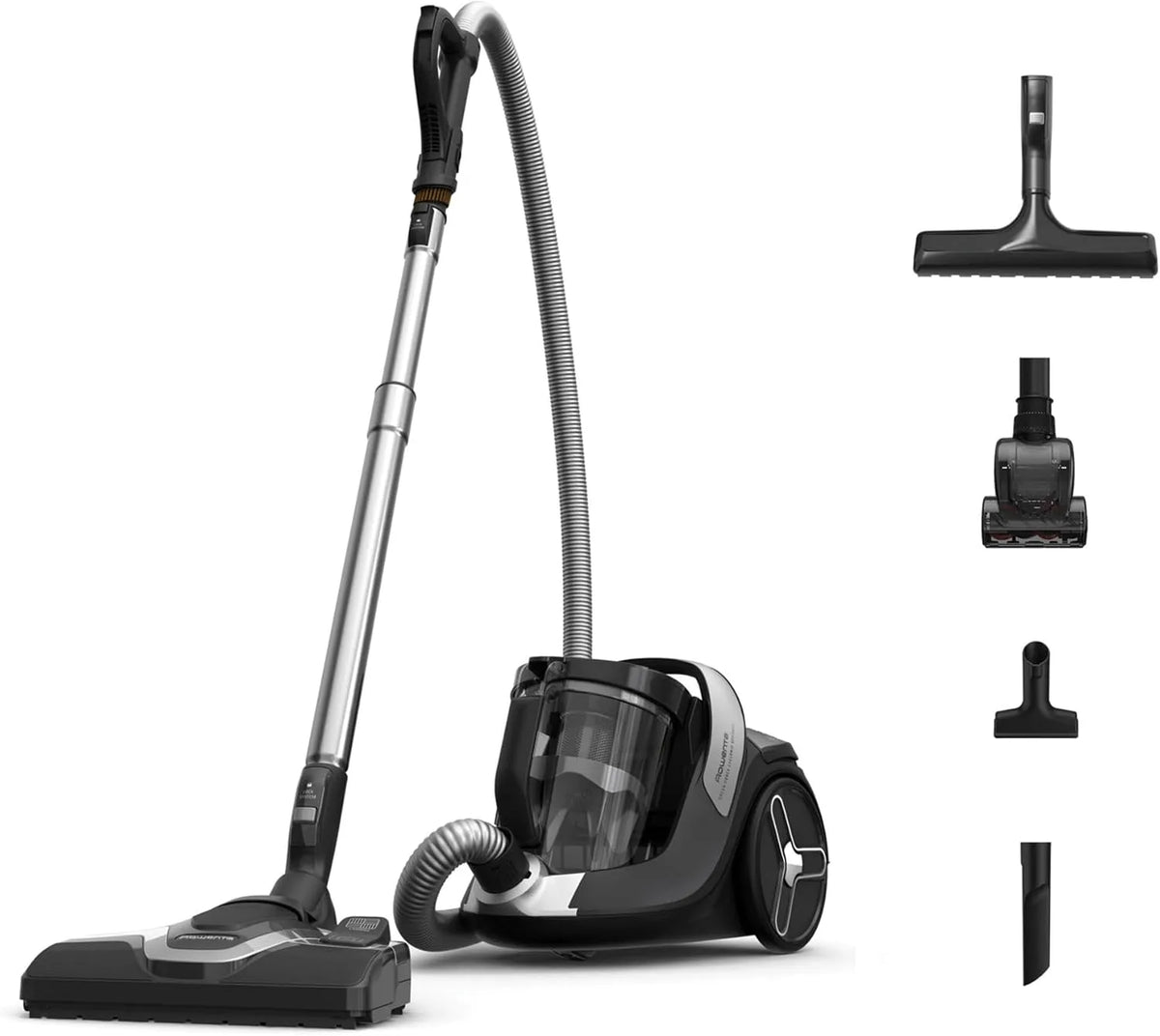 Rowenta aspirateur RO7C66EA, sans sac, Eco-conçu, Fabriqué en France, Moteur ultra basse consommation, Ultra silencieux