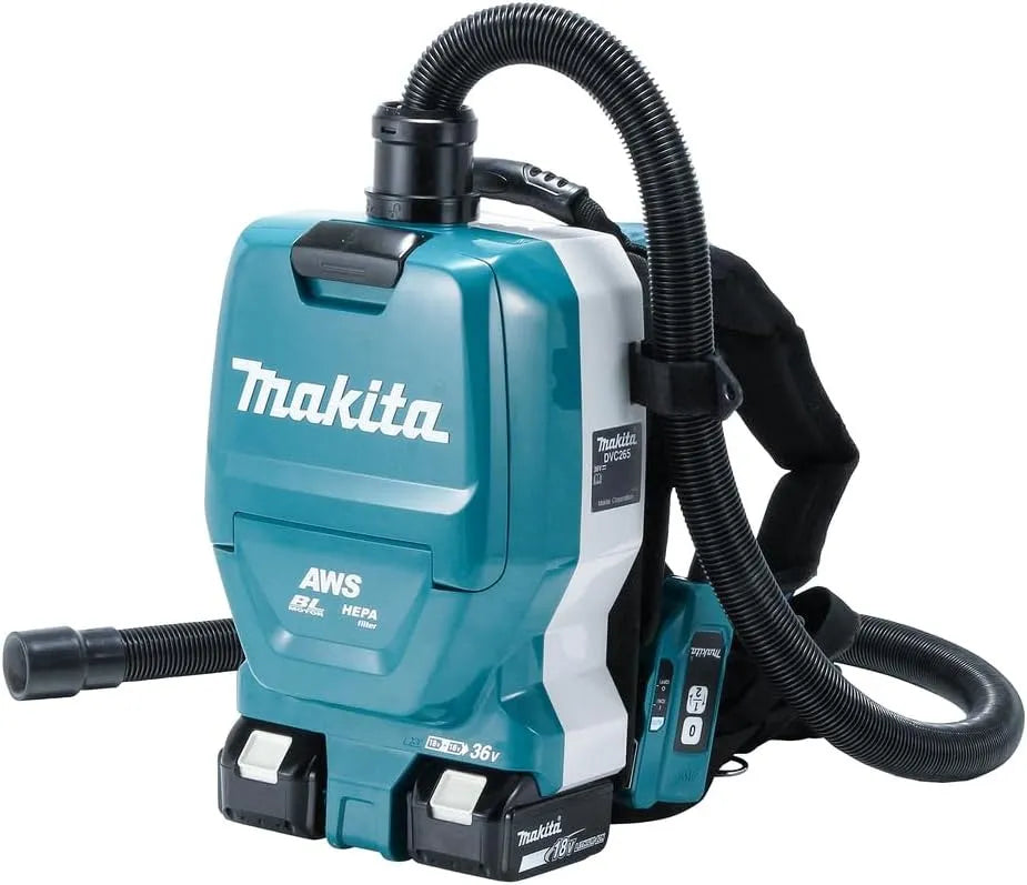 Makita aspirateur dvc265zxu, tension 36 v = > 2 x 18 v li-ion 110 mbar, sans batterie, ni chargeur