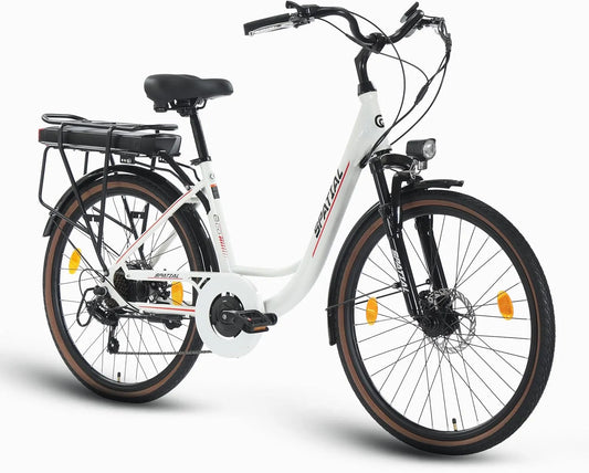 Vélo électrique SPATIAL, 26' en Montagne pour Adulte, VTT électrique 250W, Batterie Amovible 13AH 468Wh, Autonomie 80 km