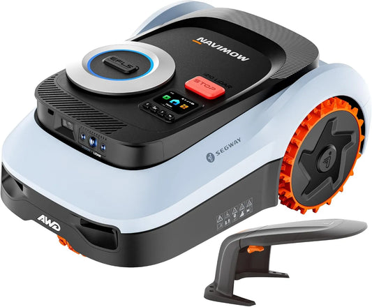 Tondeuse i210, Segway Navimow LiDAR Pro Robot avec Garage M, Navigation LiDAR+Vision+RTK réseau, Xero-Turn AWD, cartographie Automatique