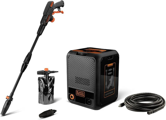 Black+Decker nettoyeur haute pression BXPW1900C, Pression Max. 150 Bar, Débit Max. 460 l/h, Puissance absorbée 1 900 W, Compact