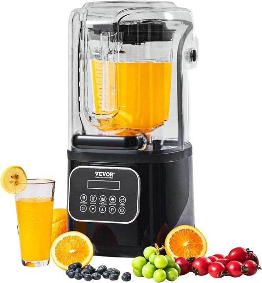 Vevor mixeur, Professionnel avec Capacité de 2 L, 9 niveaux de vitesse et 5 Fonctions, Blender Électrique de Comptoir