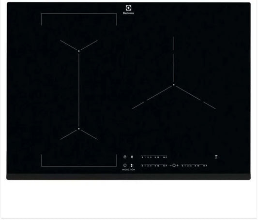Electrolux plaque de cuisson EIV73342, 3 foyers dont 1 extensible, 3 boosters, induction