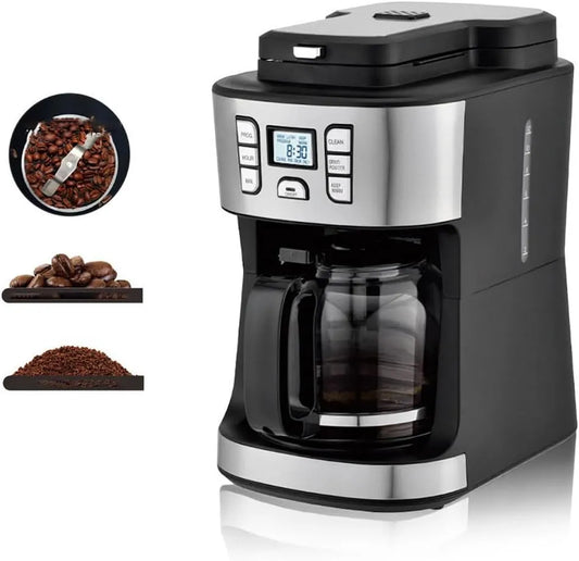 Machine à café, Machine à Expresso entièrement Automatique, préparation de café programmée 24 Heures sur 24, capacité de 1,8 Litre