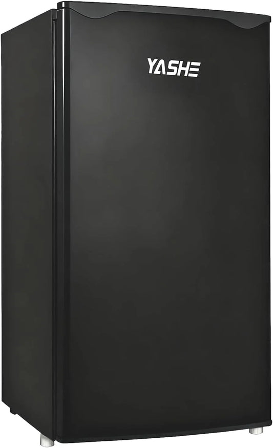 Congélateur, Porte-Bouteilles Intégré Compact, Silencieux, Thermostat Réglable, Bureau, finition noire, YASHE 92L Petit Frigo avec, Énergétique