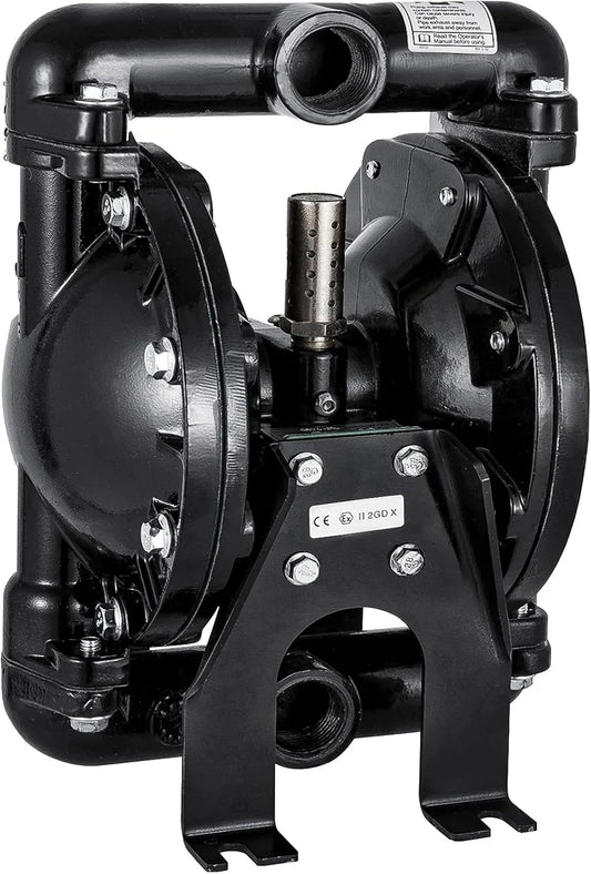 Vevor pompe GPM 100 PSI, aluminium 22, membrane nitrile pour usage chimique, pétrole, mines, traitement eau, entrée et sortie 25 mm, industriel
