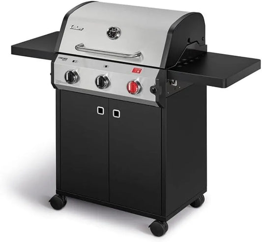Barbecue à gaz Enders, puissance 10,6 KW, Jusqu'à 10 convives, Tablettes rabattables, dimensions 60 x 42 cm, Chicago Next 3 R Turbo