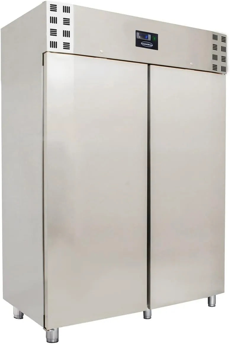 Congélateur R290Rvs Armoire, Professionnel 1200 litres, Aisi 2012 PortesPleine, Inox, Combisteel