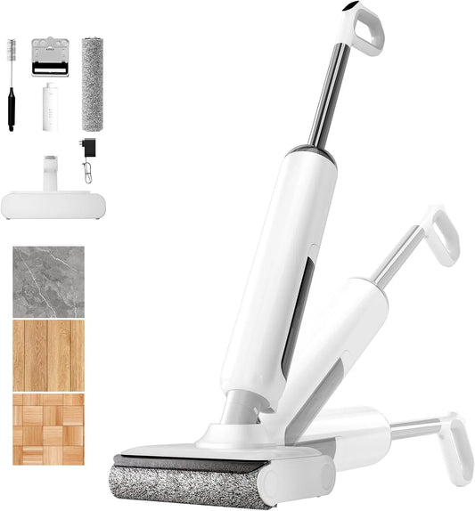 Aspirateur, autonomie de 35 minutes, machine de nettoyage intelligente pour sols durs, humide et sec, nettoyage des bords