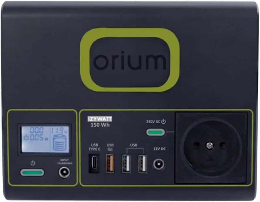 Modèle 146Wh 146Wh IZYWATT 150 146Wh/150W Orium, Station d'énergie portative, batterie portative 146Wh, puissance 150W, légère et compacte