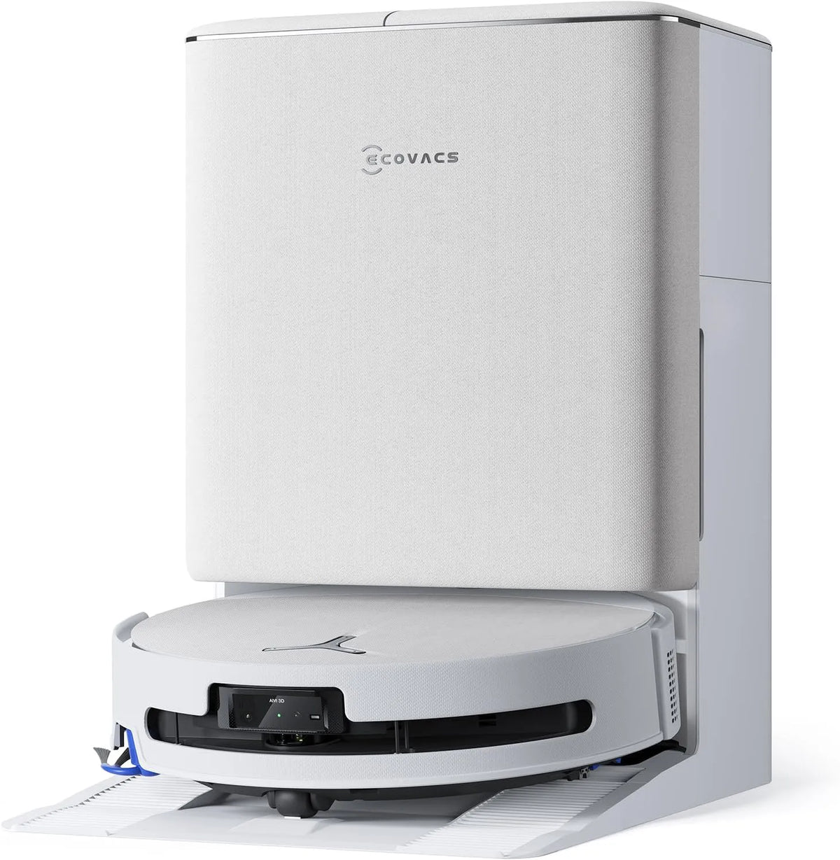 Ecovacs aspirateur T90 4WD, OZMO ROLLER 3.0, système BLAST, DEEBOT OMNI laveur, Fresh-flow Power Washing, 30 000 Pa, Triple Lift, finition blanche