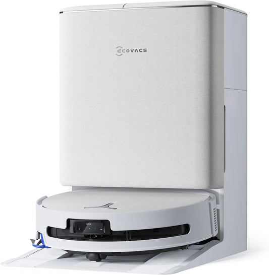 Ecovacs aspirateur T90 4WD, OZMO ROLLER 3.0, système BLAST, DEEBOT OMNI laveur, Fresh-flow Power Washing, 30 000 Pa, Triple Lift, finition blanche