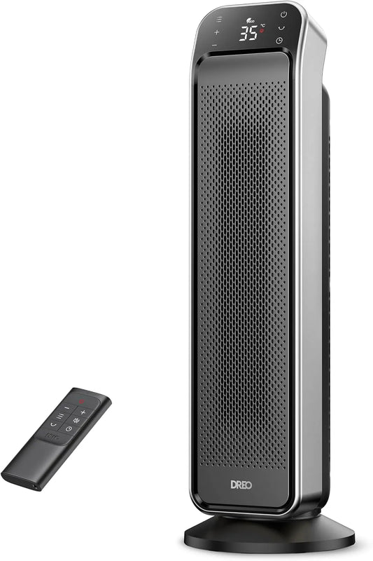 Radiateur, 3 mode, Dreo Chauffage pour intérieur, portable télécommande et thermostat, protection contre la surchauffe et le basculement, chambre