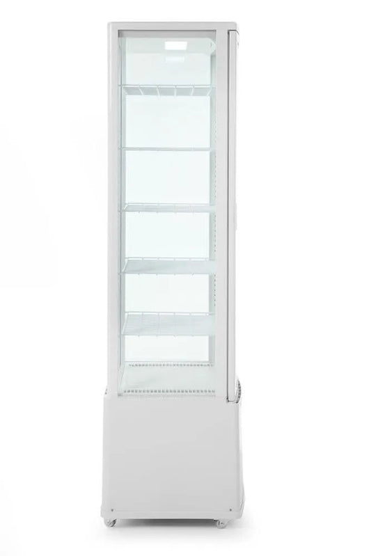 Hendi modèle 556x526x, 5 étagères réglables, capacité 270L, 0 à 6°C, tension 230V, puissance 290W, 1913mm, Vitrine de présentation réfrigérée, ABS