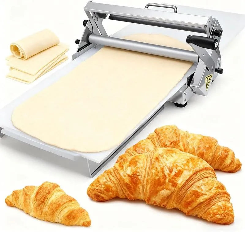 Table cm/39 Type300, Laminoir Manuel 30,5 cm, capacité 2 laminoirs pour Pizzas, Laminoir à pâte Pliable, modèle cm, Croissants, Design de