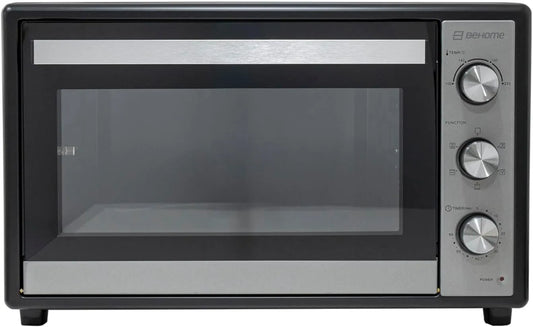 Four électrique BEHOME, grand four avec rôtisserie, température 230°, gril, avec dou, Four d'extérieur ventilé, capacité 70 litres, 60'