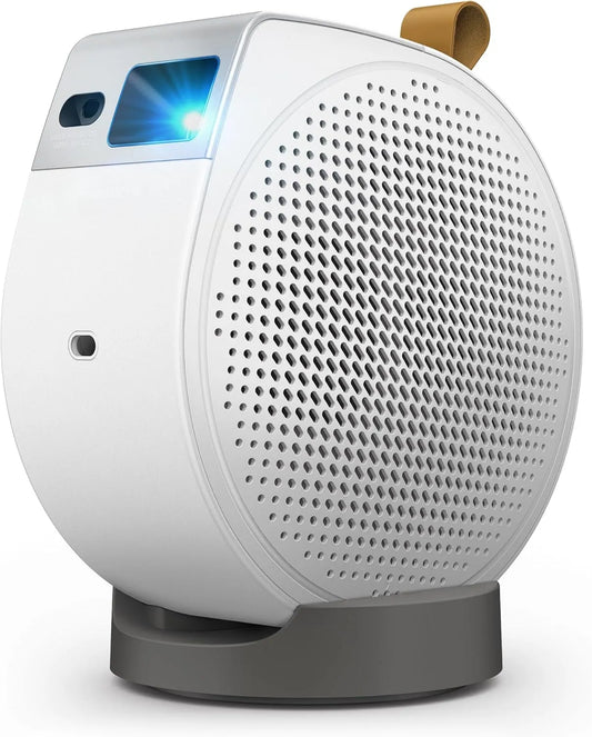 Plafond Portable avec Base Trépied modèle GV50 1080p BenQ Vidéoprojecteur, Haut-Parleur Bluetooth Basses 18 W, capacité 500 Lumens