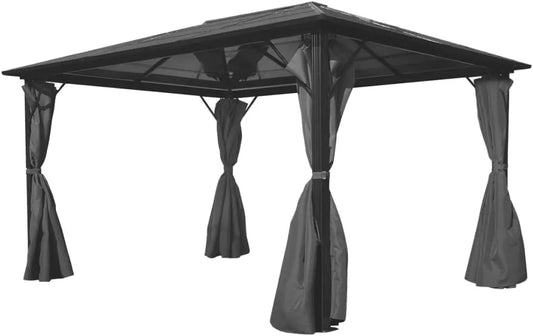 Barbecue, avec 4 rideaux latéraux et fermeture éclair Robuste et durable pour jardin, terrasse, tente de fête