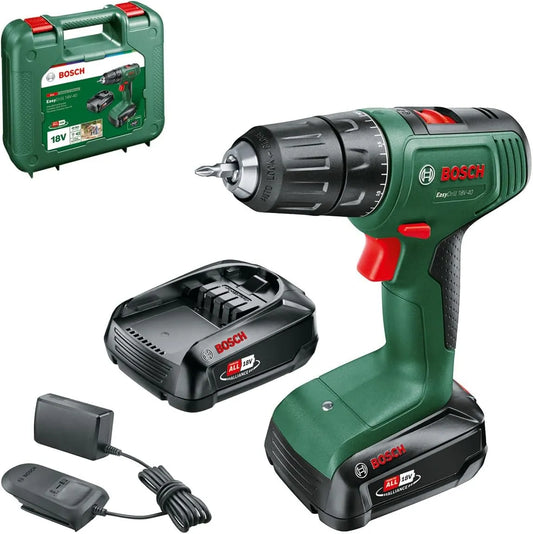 Bosch perceuse 18V-40, visseuse sans fil EasyDrill, 2 batteries 2,0 Ah, système 18 V, dans c t de transport