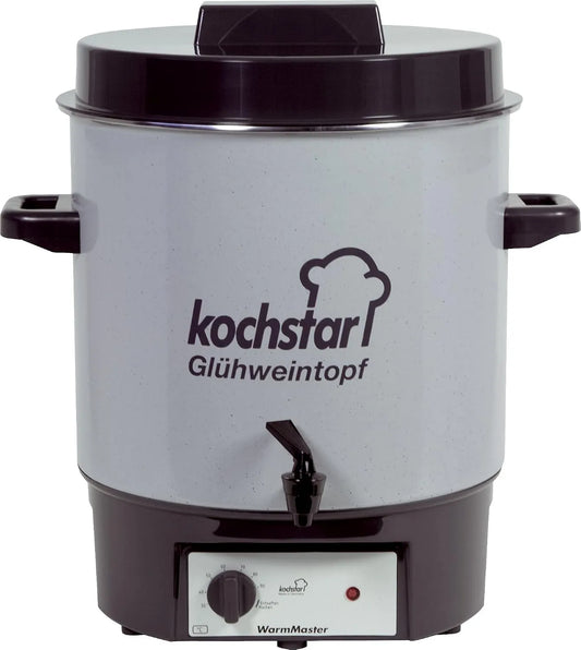 Stérilisateur Electrique avec Thermostat et Robinet 27 litres K99104035 Kochstar, dimensions 50 x 46.5 x 37 Cm, finition grise